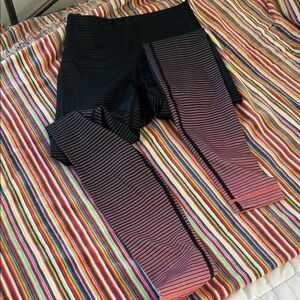 Lulu lemon Leggings/ ombré blue and pink